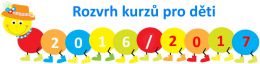 Rozvrh  pro děti  2016/2017 - centrum Kravaře